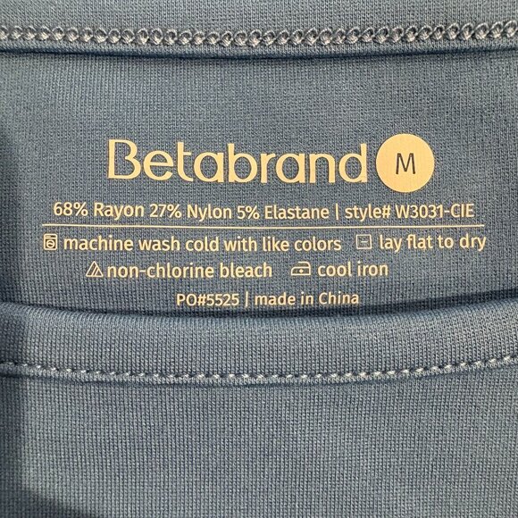 Betabrand Boxy Short Sleeve Hi-Low Top Women's Size Medium Blue NWOT! - Picture 4 of 6